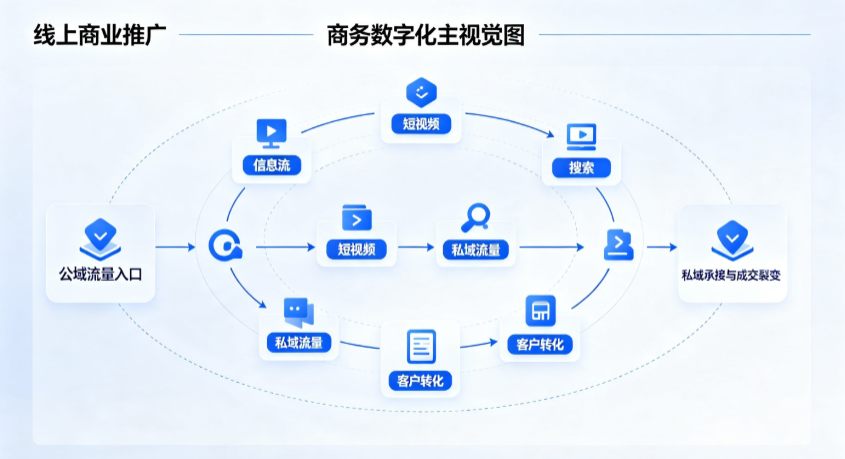 芳村区线上商业推广怎么做？全域流量闭环搭建与低成本转化实战指南